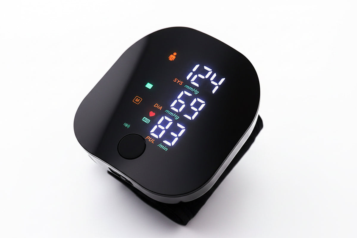 Rechargeable Backlight Wrist Blood Pressure Monitor